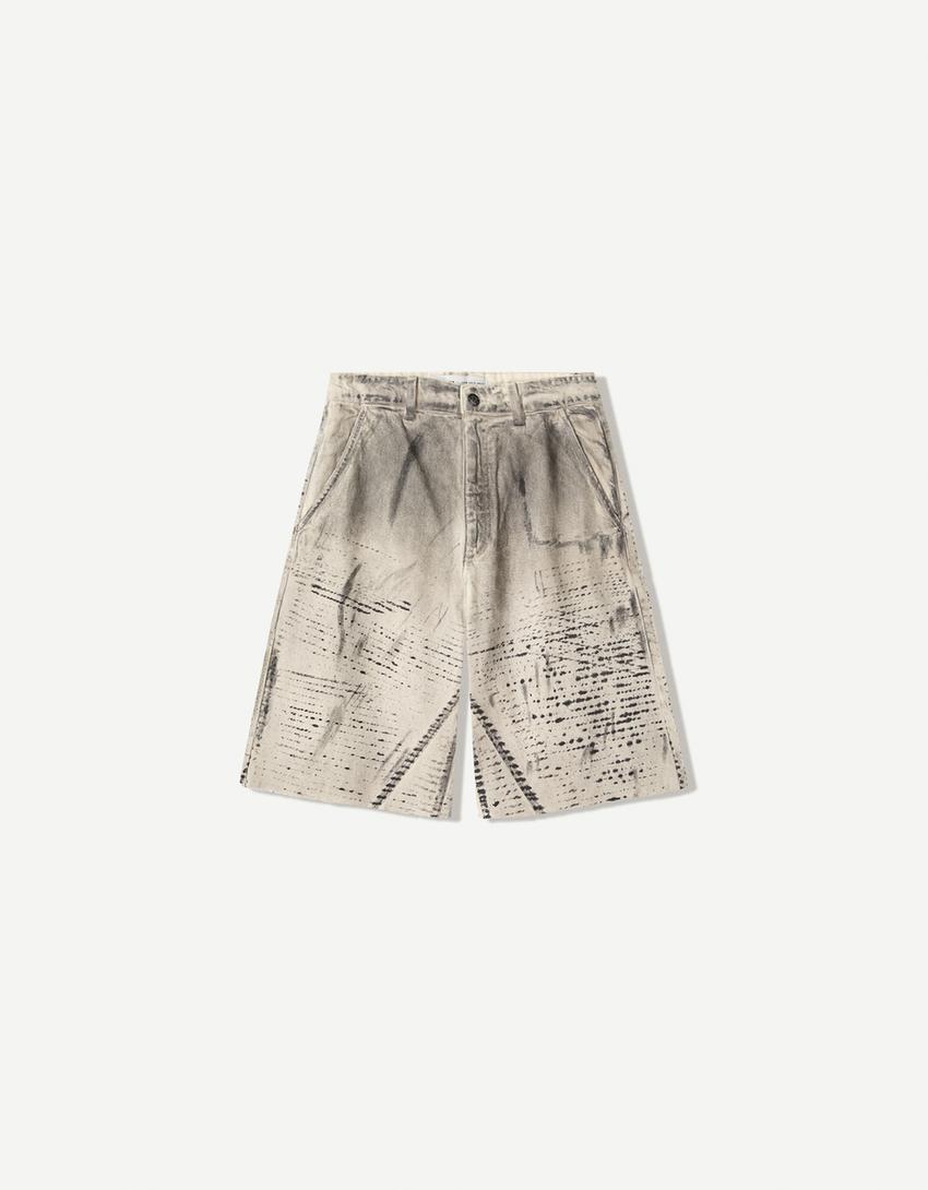 Skater Bermuda shorts-Sand-3