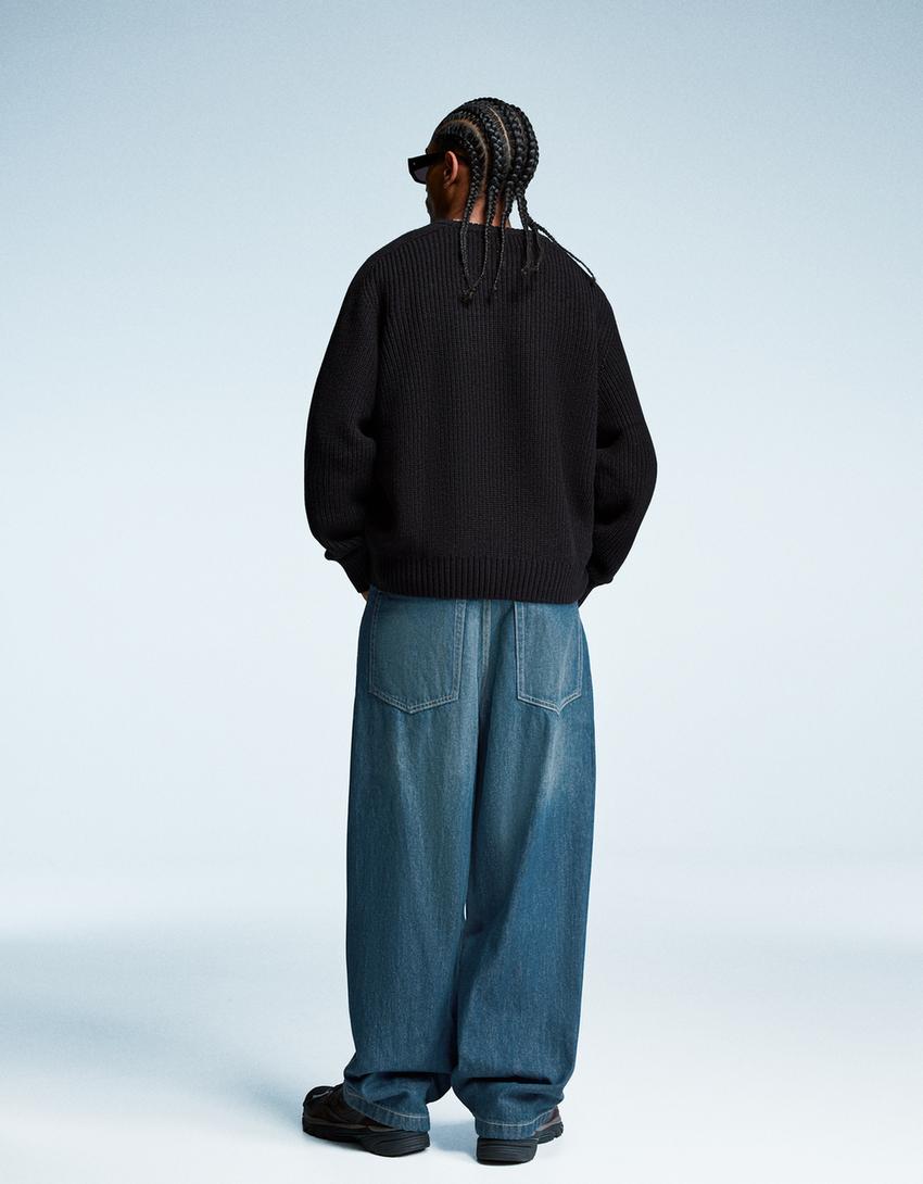 Super baggy jeans-Green