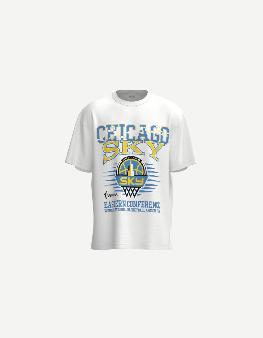 Maglietta WNBA Chicago Sky maniche corte-Bianco-3