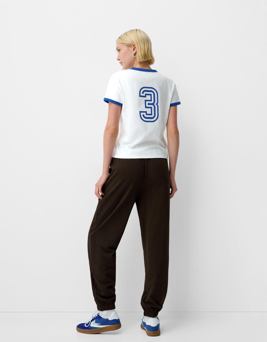 بنطلون رياضي بلش-بني-2