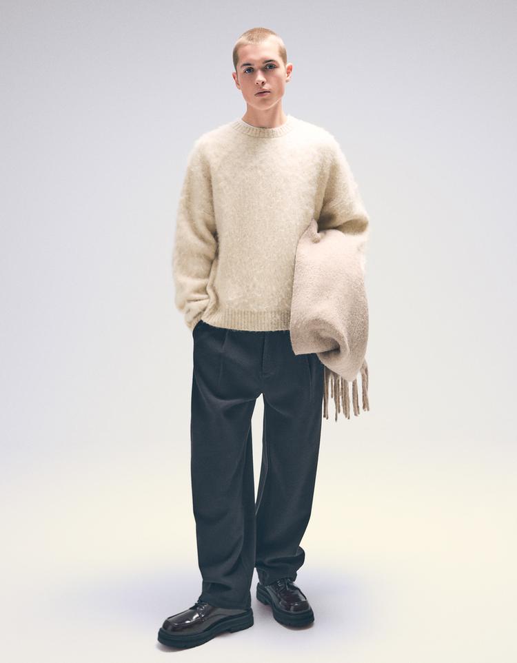 Brushed-effect jumper