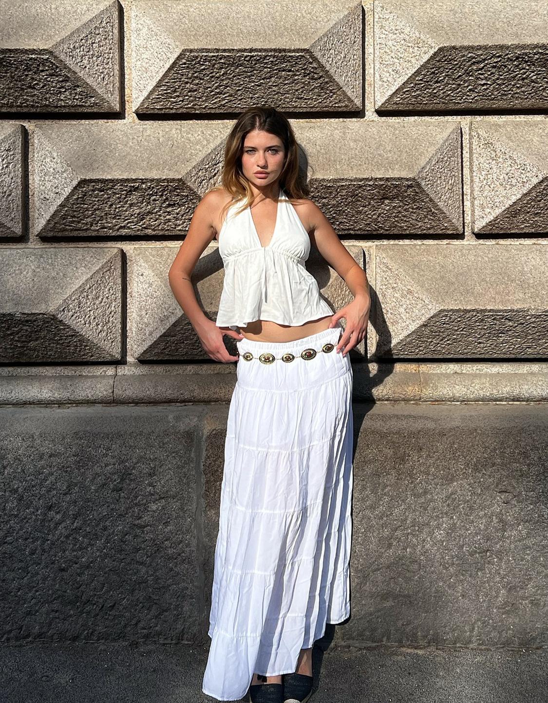 Boho maxi skirt
