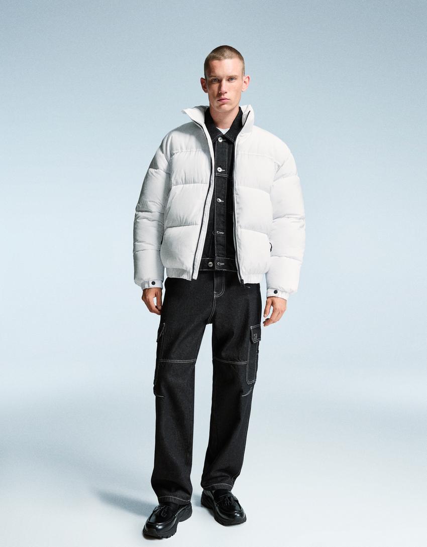 Technical puffer jacket-White-6