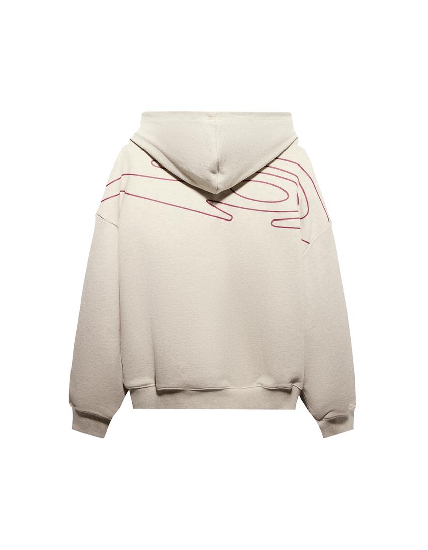 Sweatshirt com capuz boxy fit out of core-Cinza
