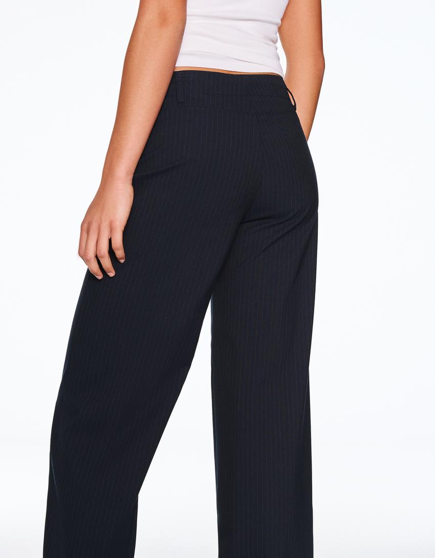 Pantalón wide leg-Marino