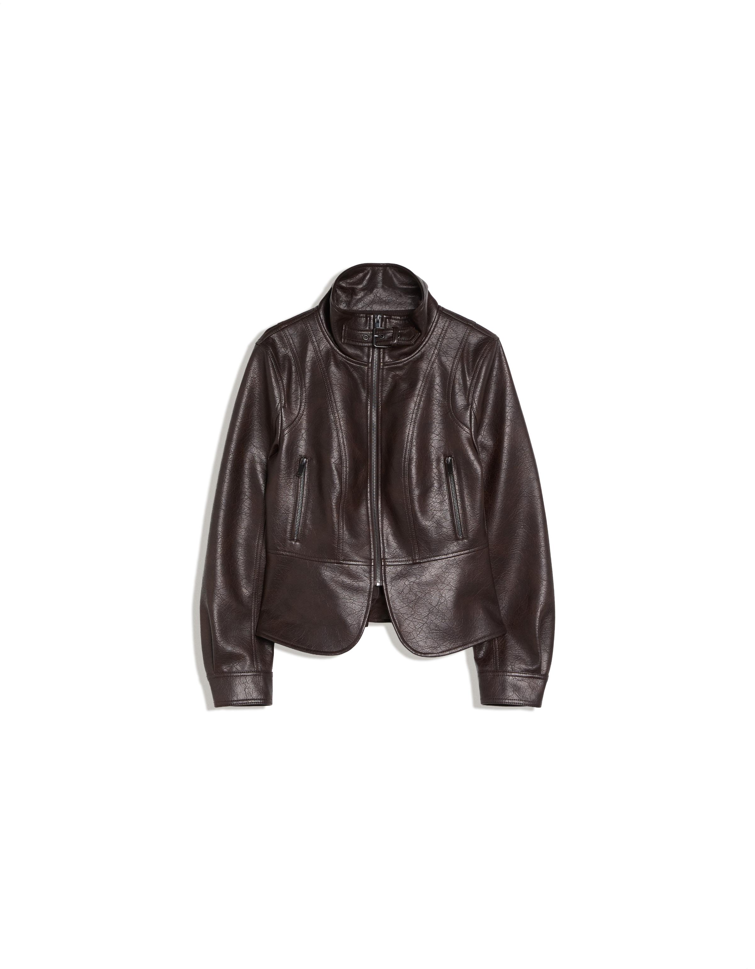 Bershka Peplum suni deri ceket