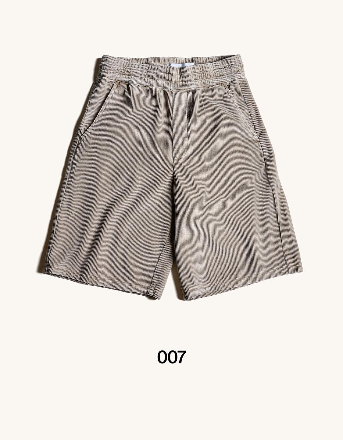 Corduroy jogger Bermuda shorts
