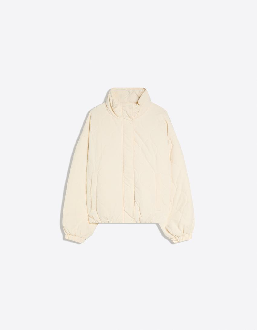 Puffer jacket-Cream