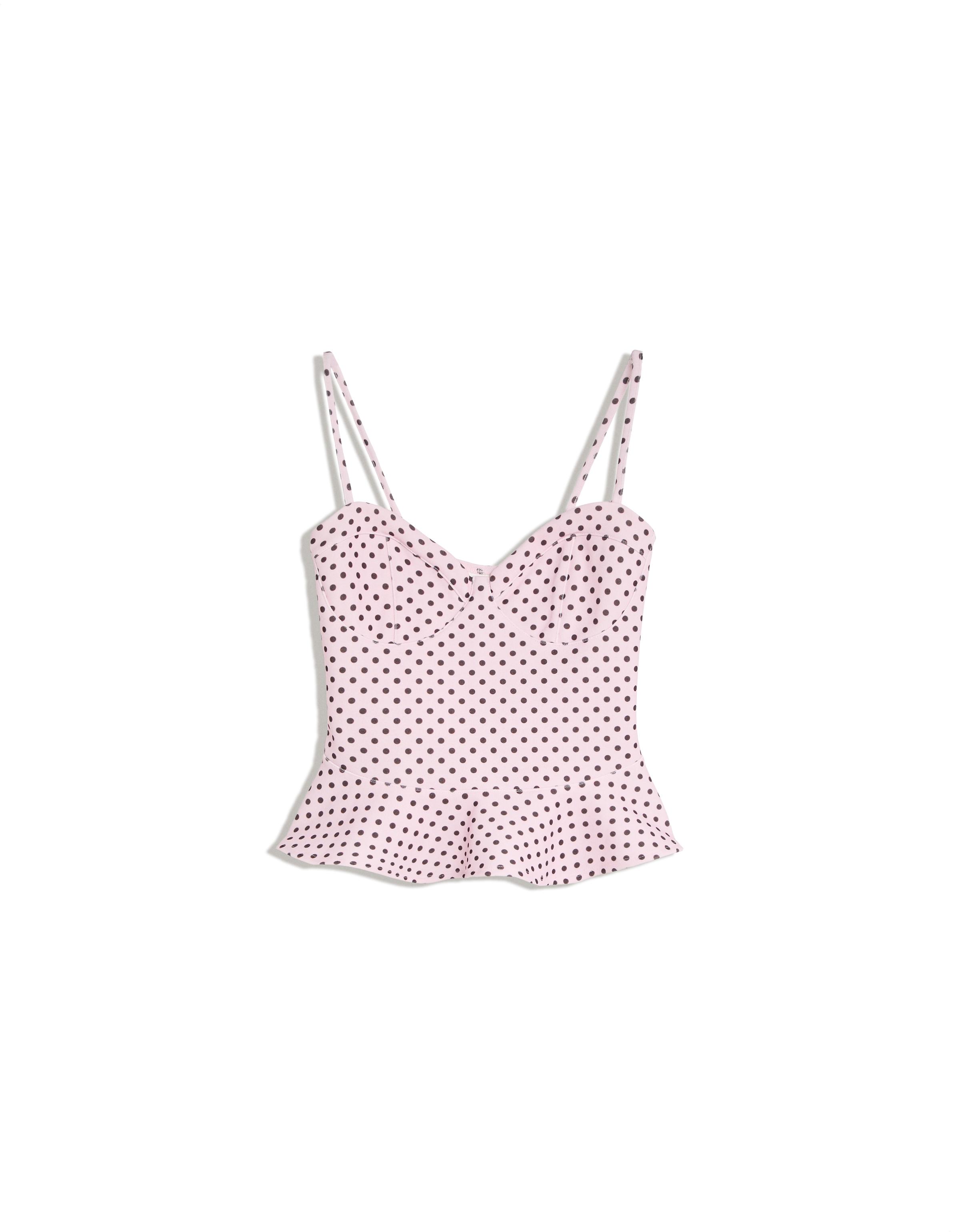 Peplum corset top — Pink