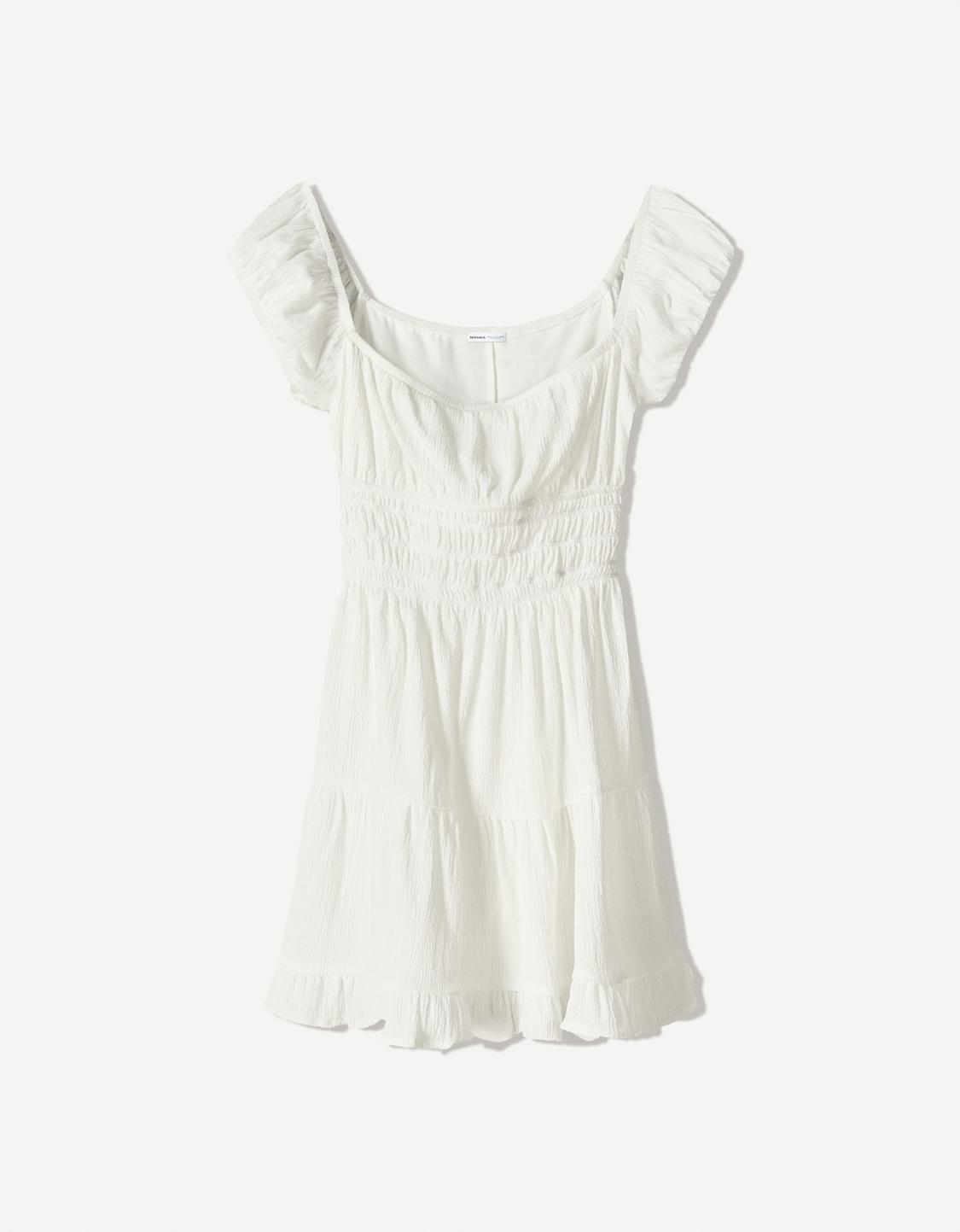 Ruffled mini dress