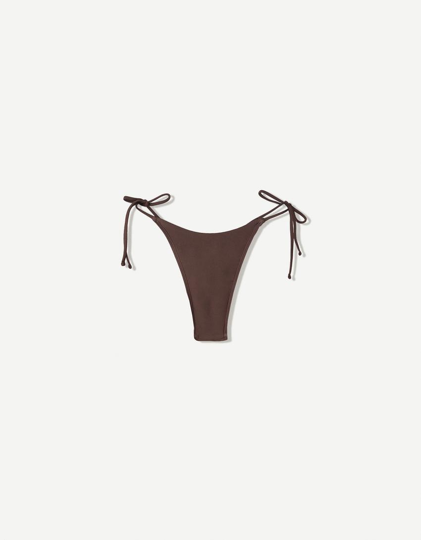 Braguita bikini tachas-Marrón-4