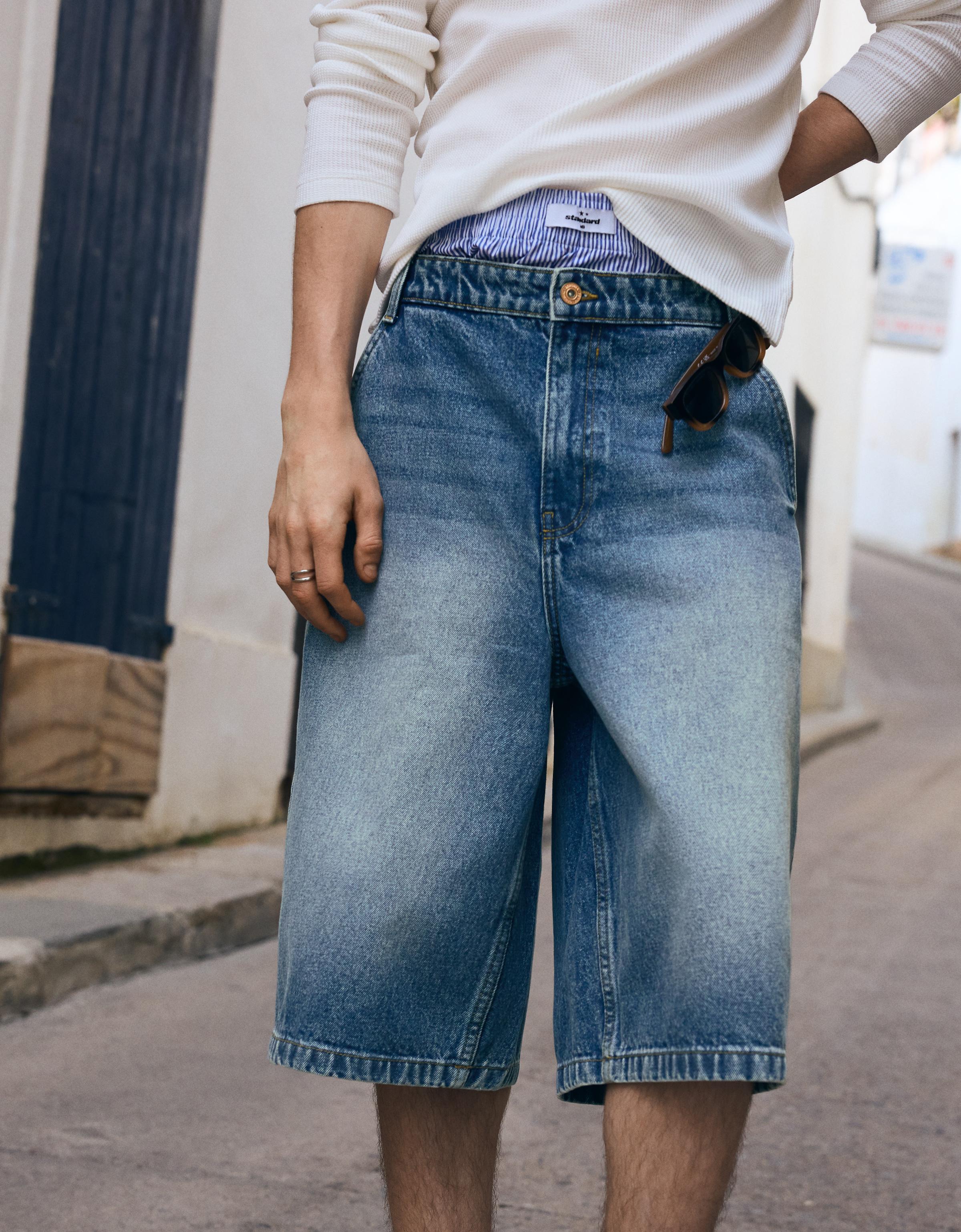 Skater denim bermuda - Görsel 153