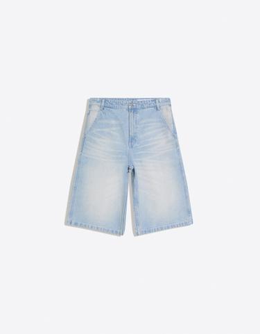 Skater denim Bermuda shorts — Light blue 5