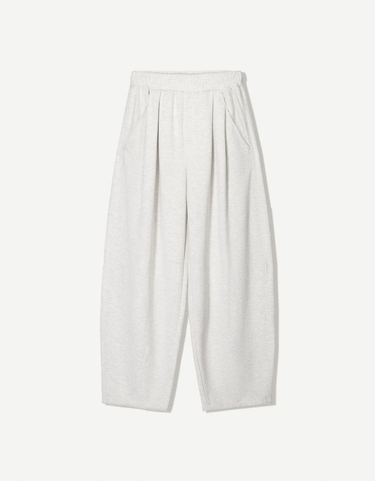 Maxi plush voluminous trousers