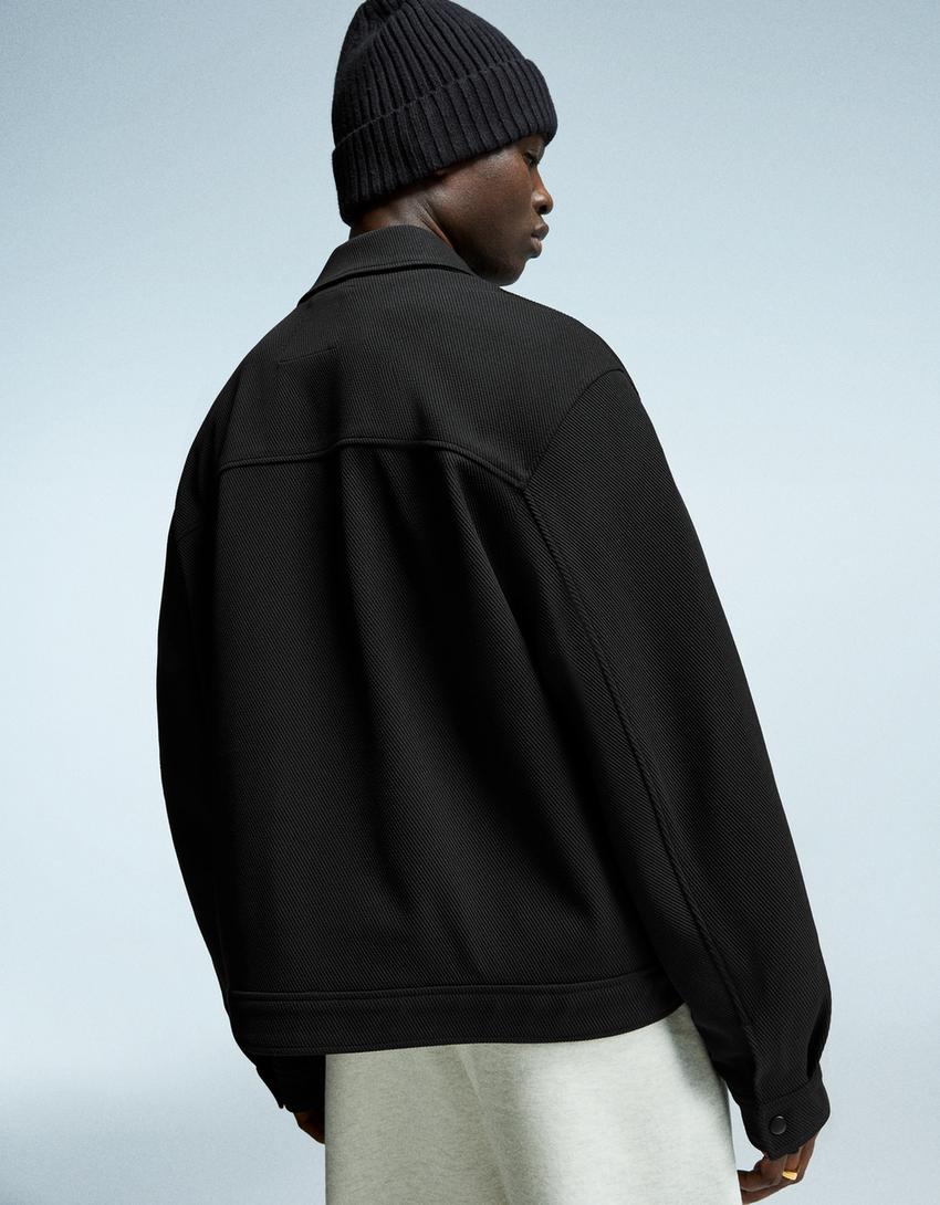 Textured jacket-Black-3