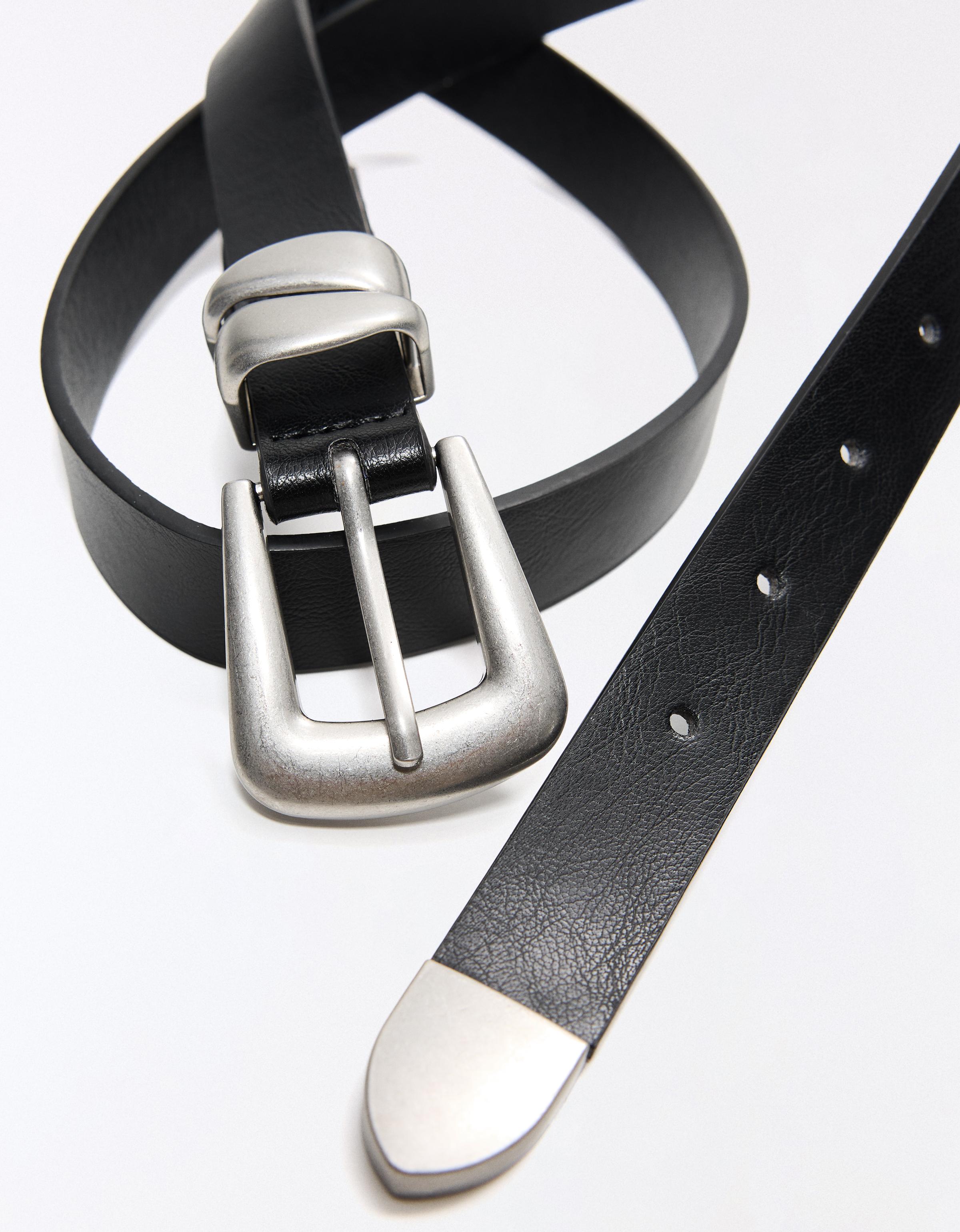 Double wrap belt — Black