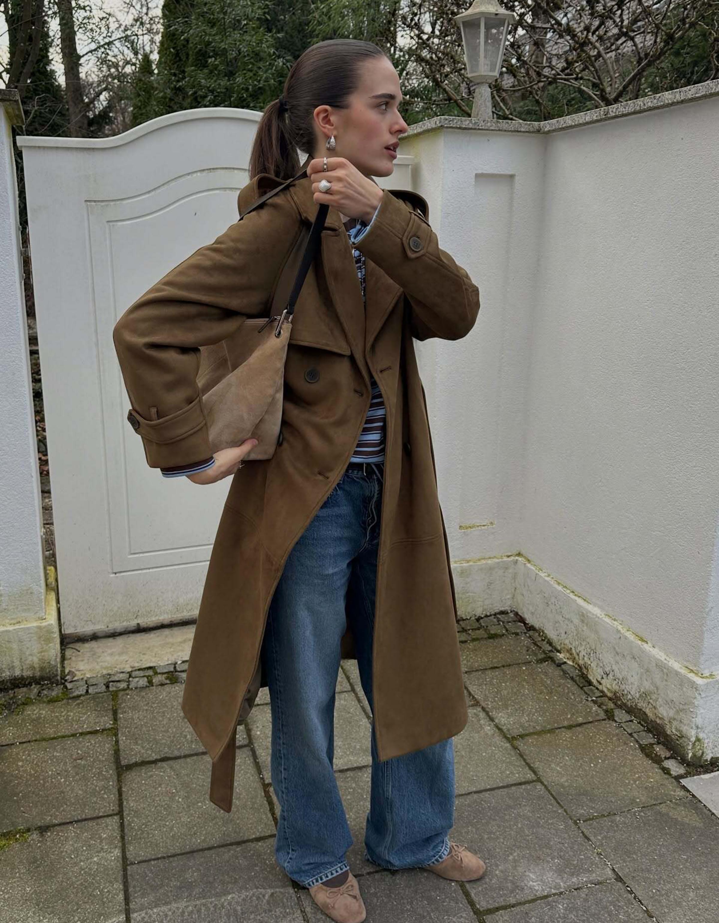 meryllrogge◆bandanna trench coat Trench coat | Bershka