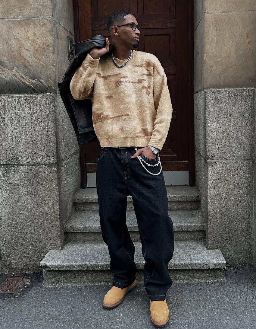 Jeans super baggy-Marino