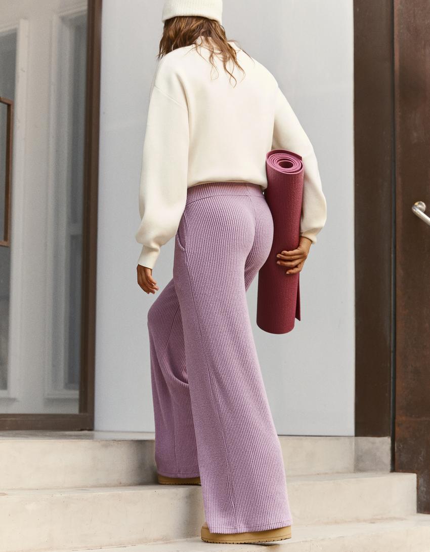 Pantaloni largi moi-Violet