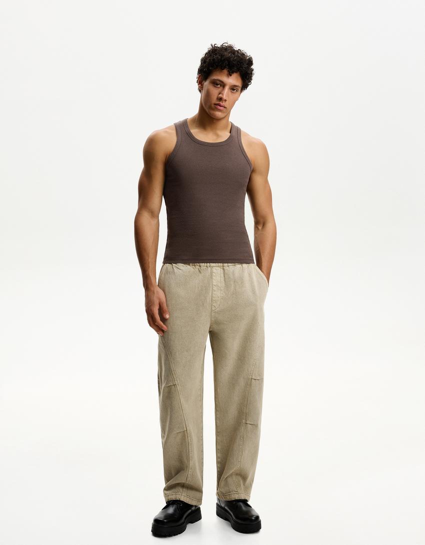 Camiseta tirantes rib