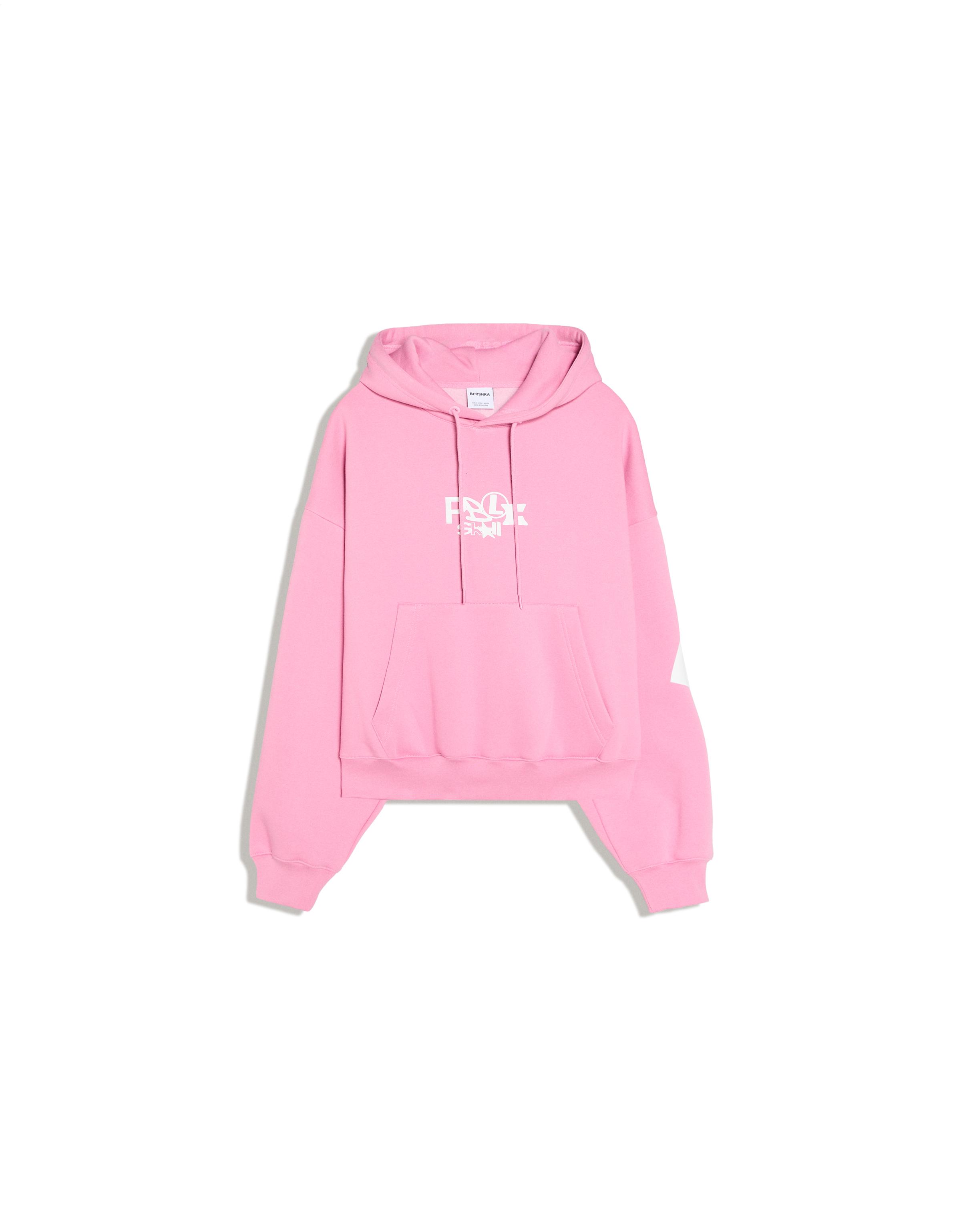 Printed hoodie — Pink