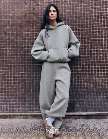 Scuba fabric hoodie — Grey 3