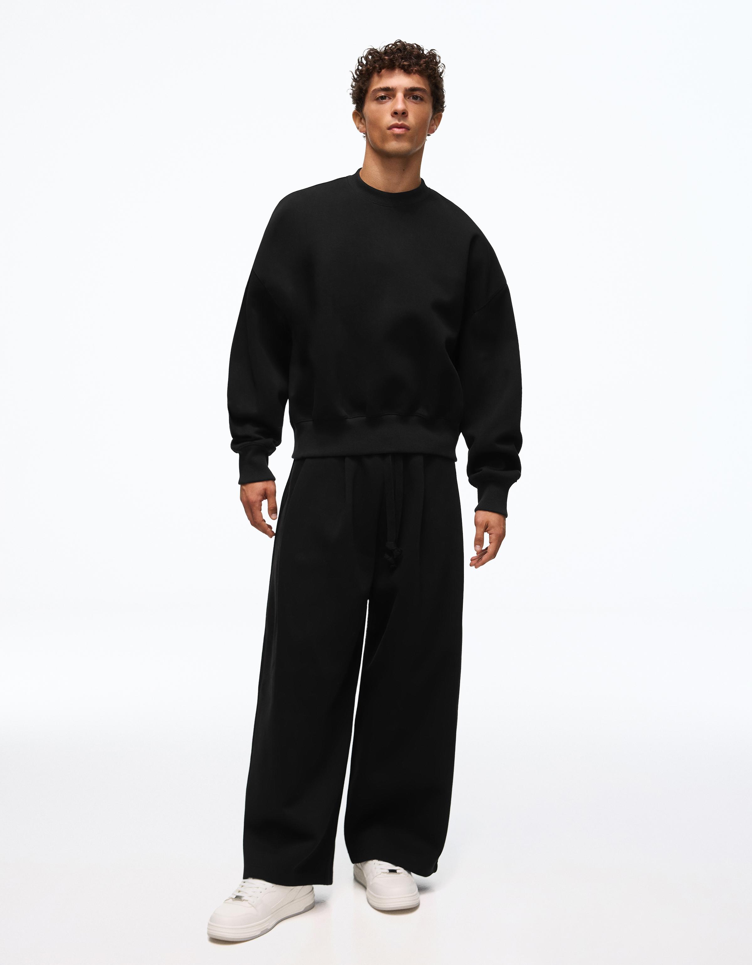 Bershka Bisiklet yaka sweatshirt görsel 7