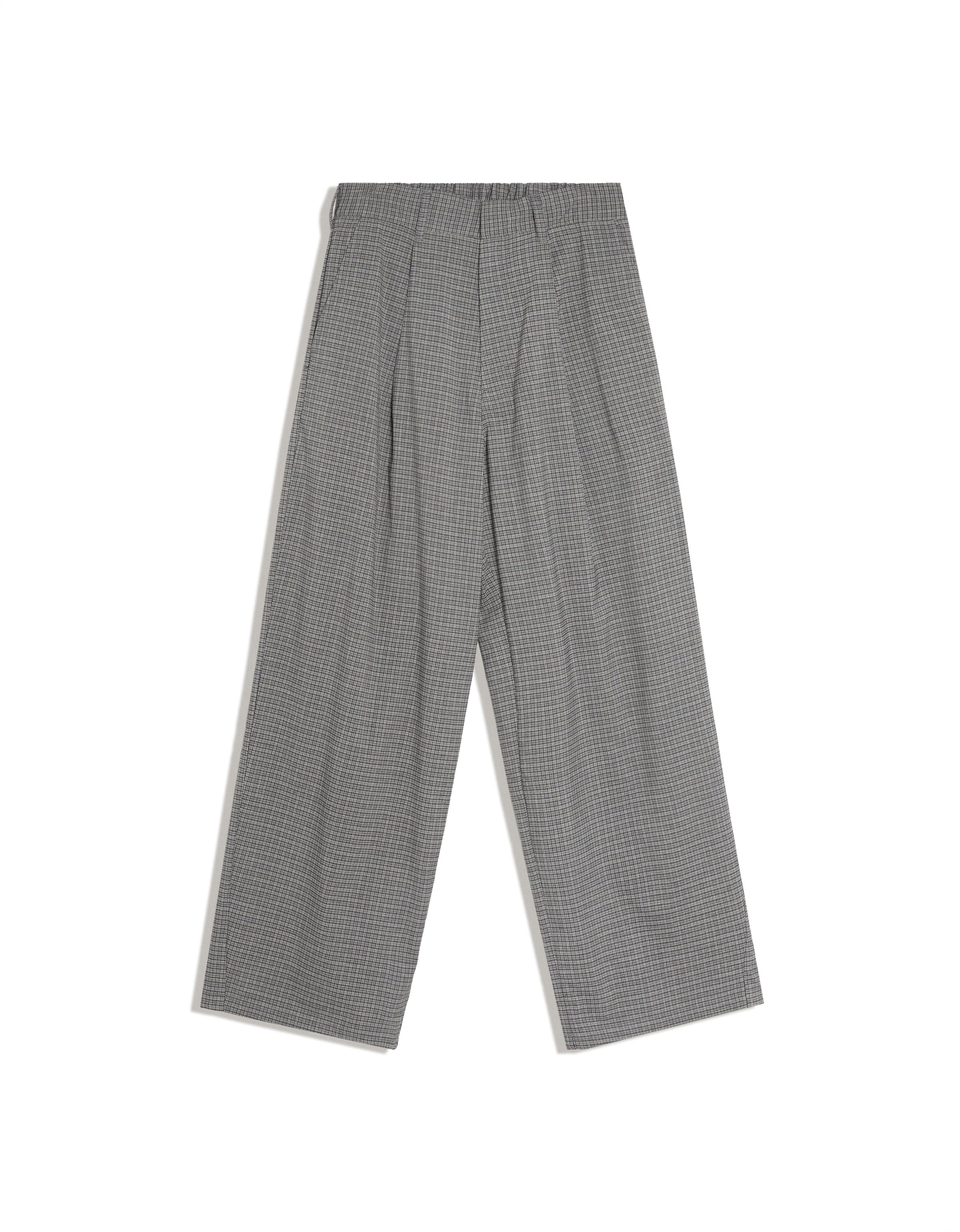 Baggy checked trousers — Mixed gray