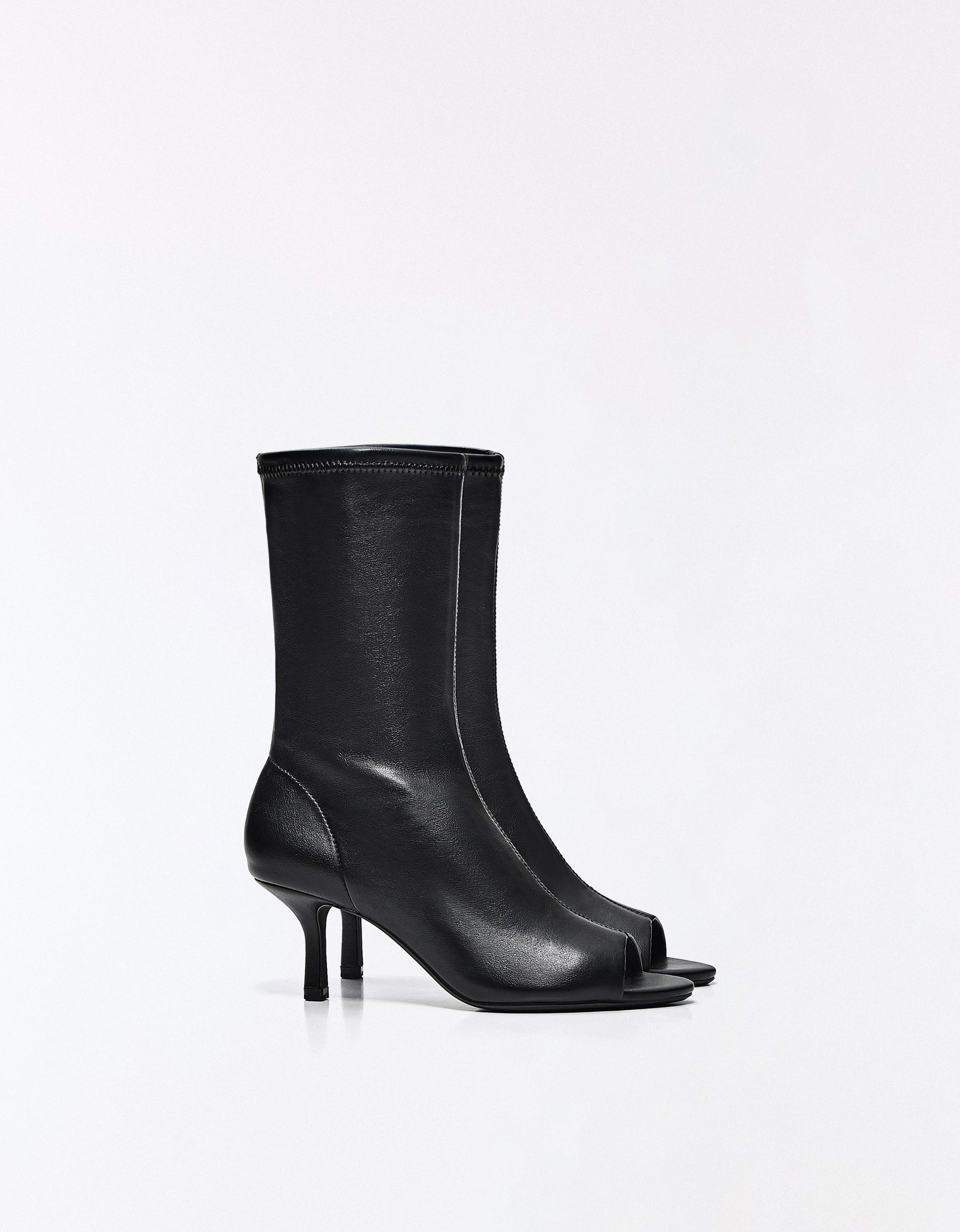 Bershka Peep Toe Topuklu Bot görsel 3
