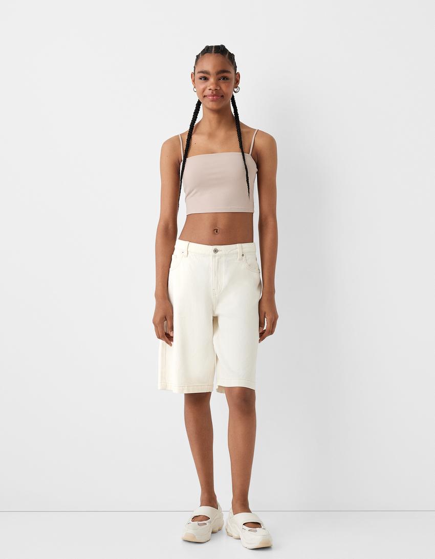 ‘90s strappy top-Sand-3