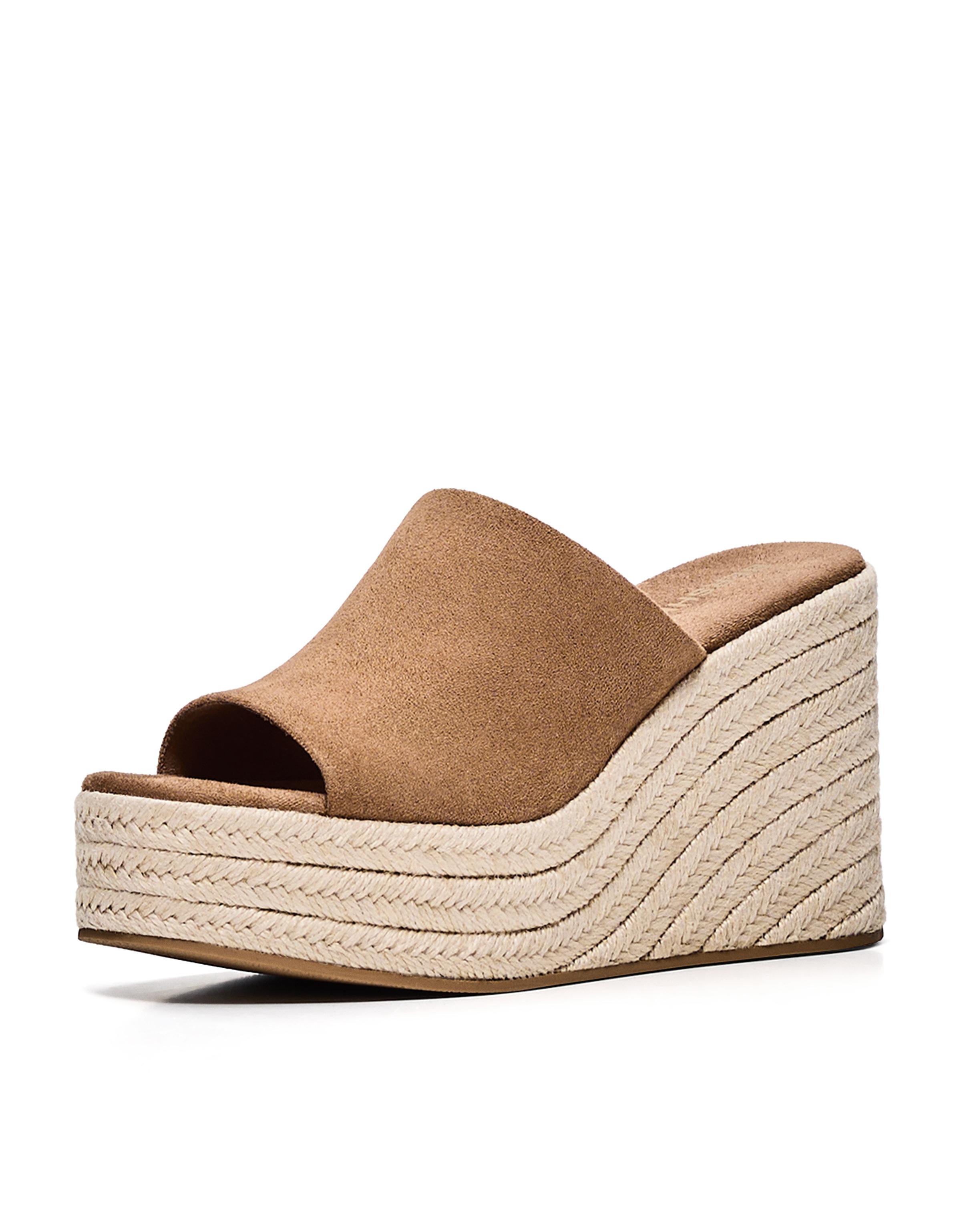 Jute wedge — Tan