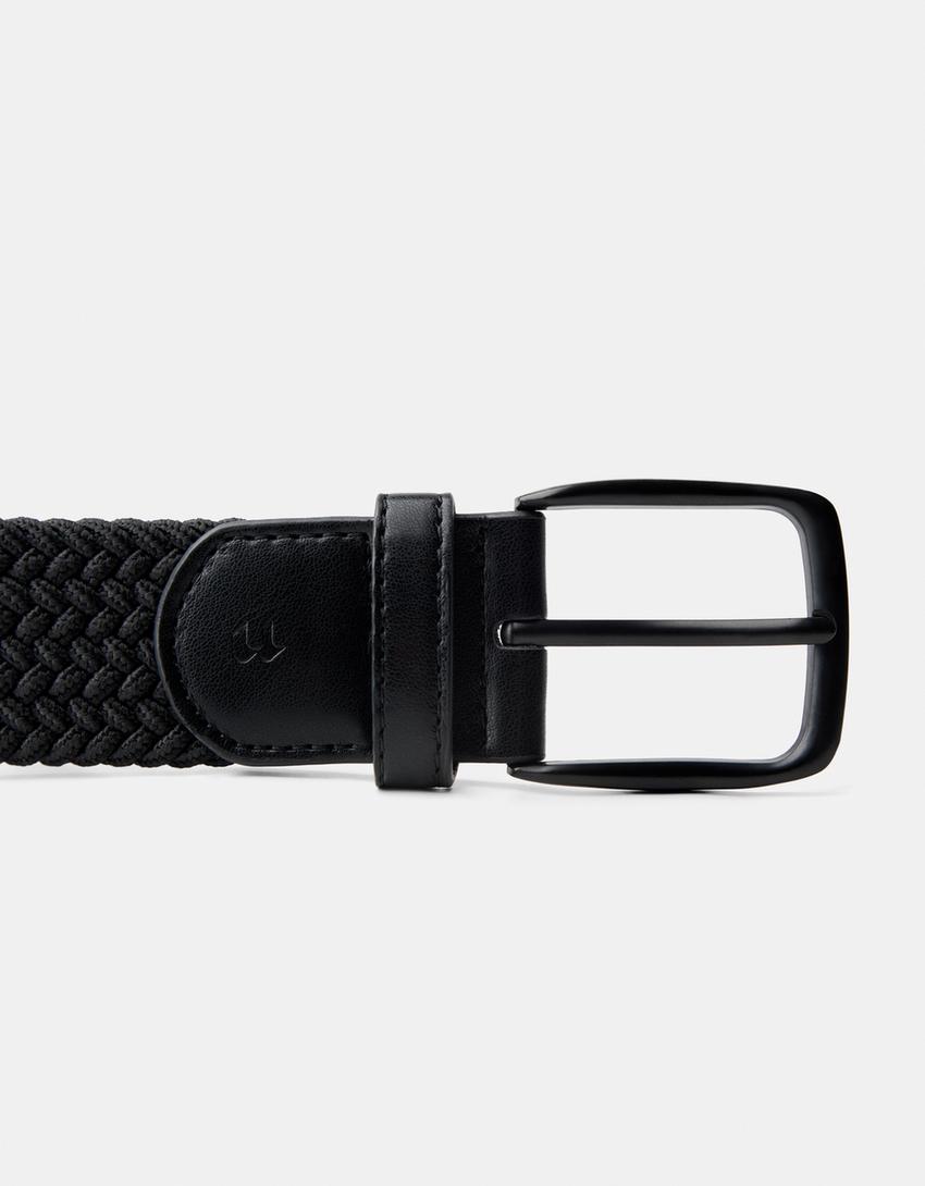 Braided belt-Black