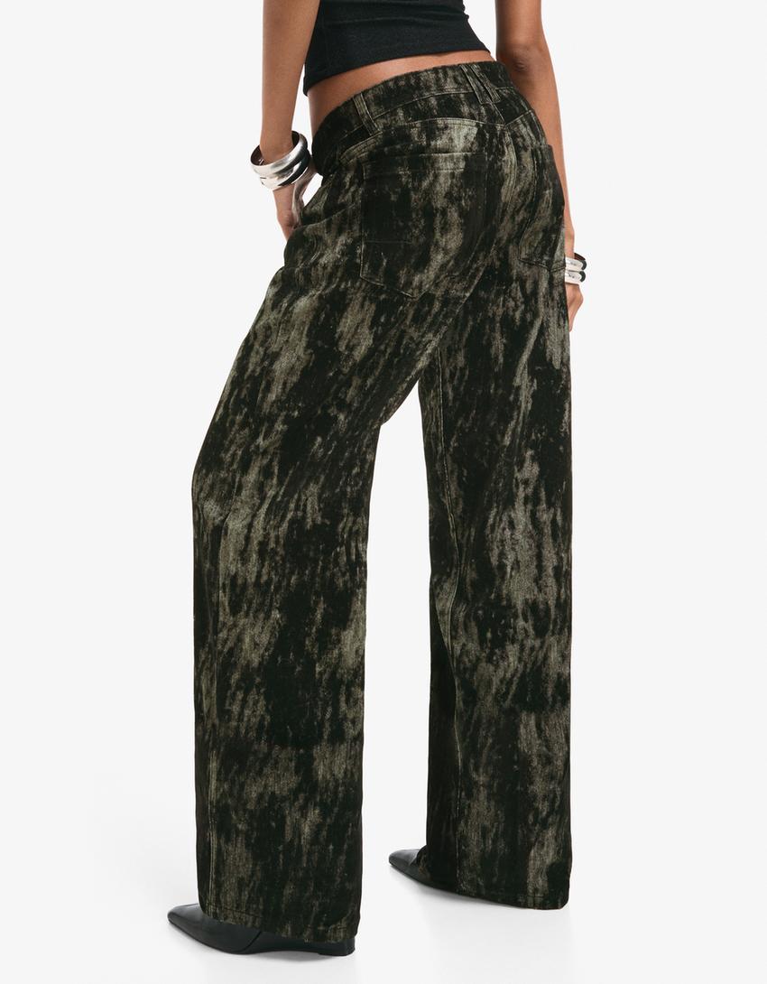 Baggy trousers-Green