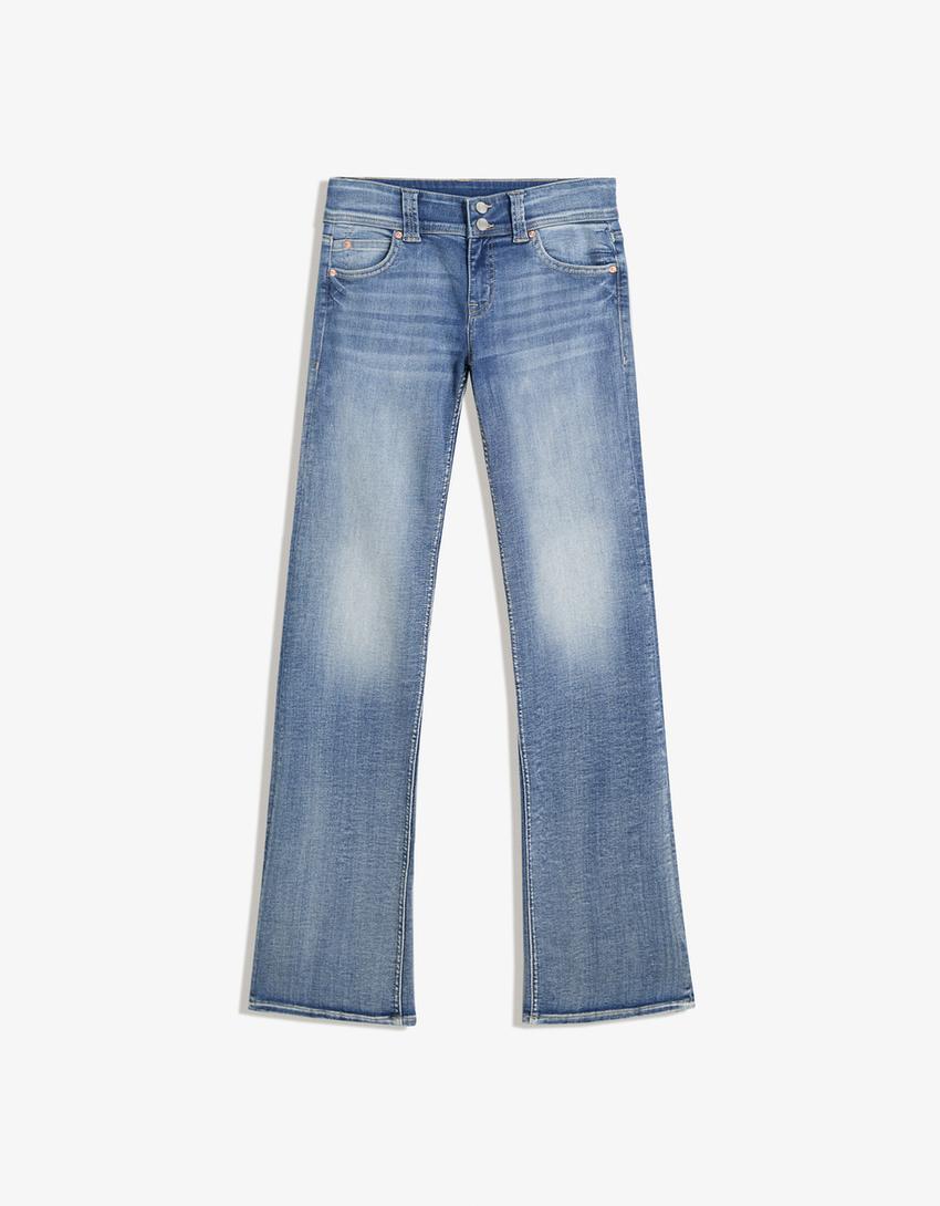 Jeans bootcut fit-Bleu lavé-4
