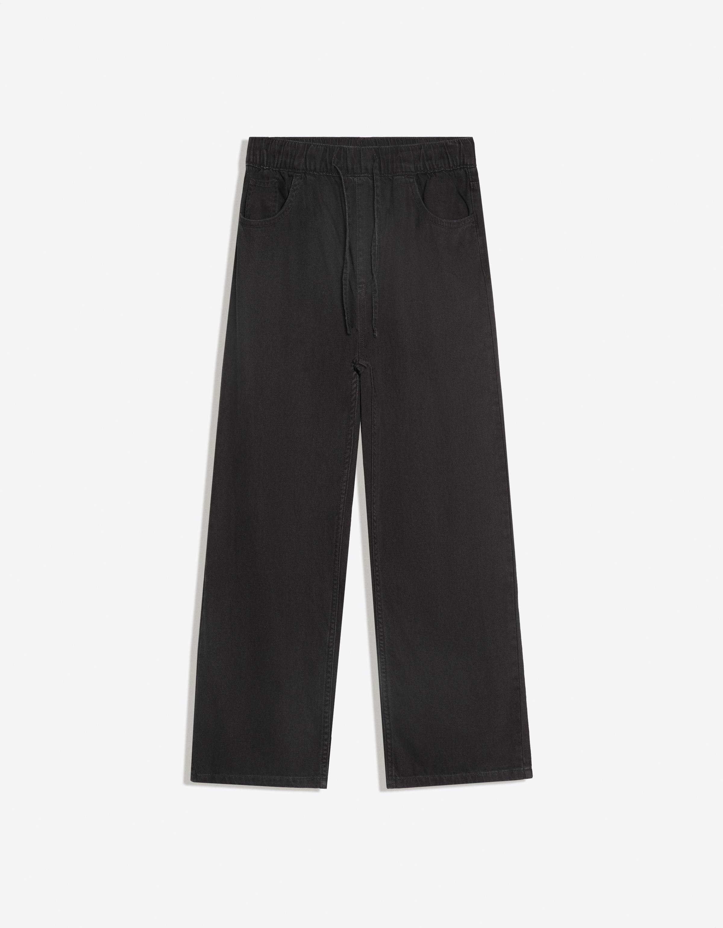 Straight jogger jeans — Black