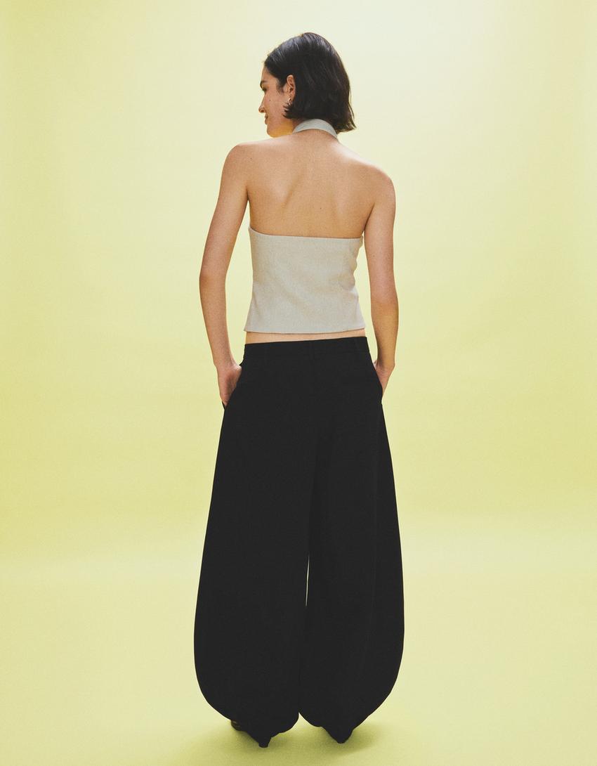 Pantalon bouffant-Noir