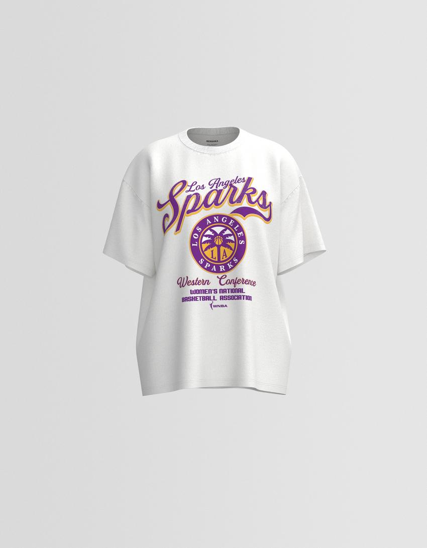 WNBA Los Angeles Sparks majica kratkih rukava-Zagasitobela-3