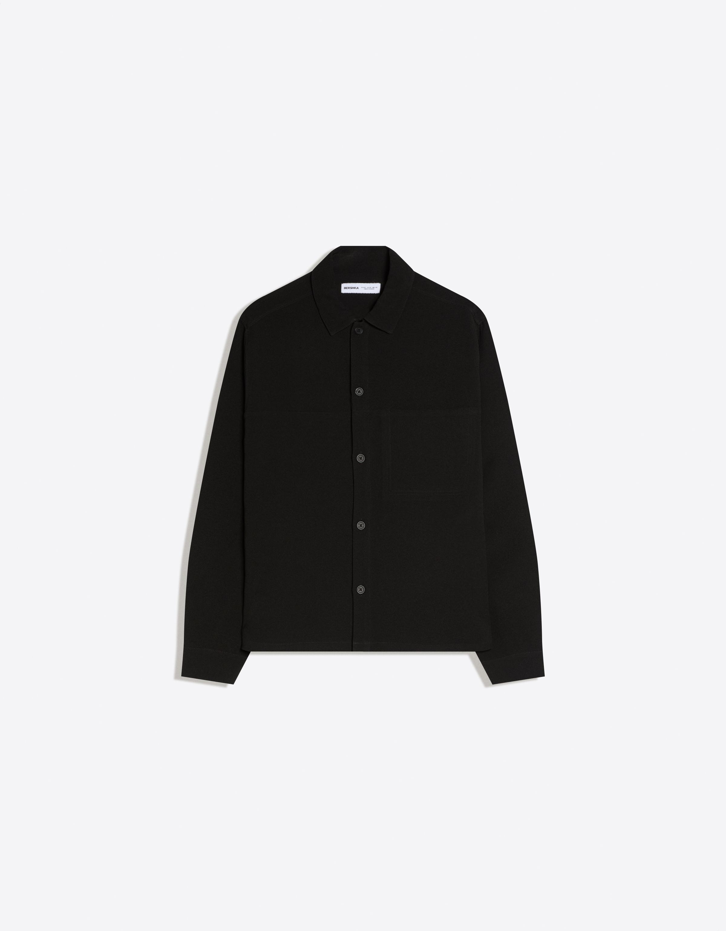 Bershka Hemd Mit Langen Ärmeln Tailored Herren Xs Schwarz