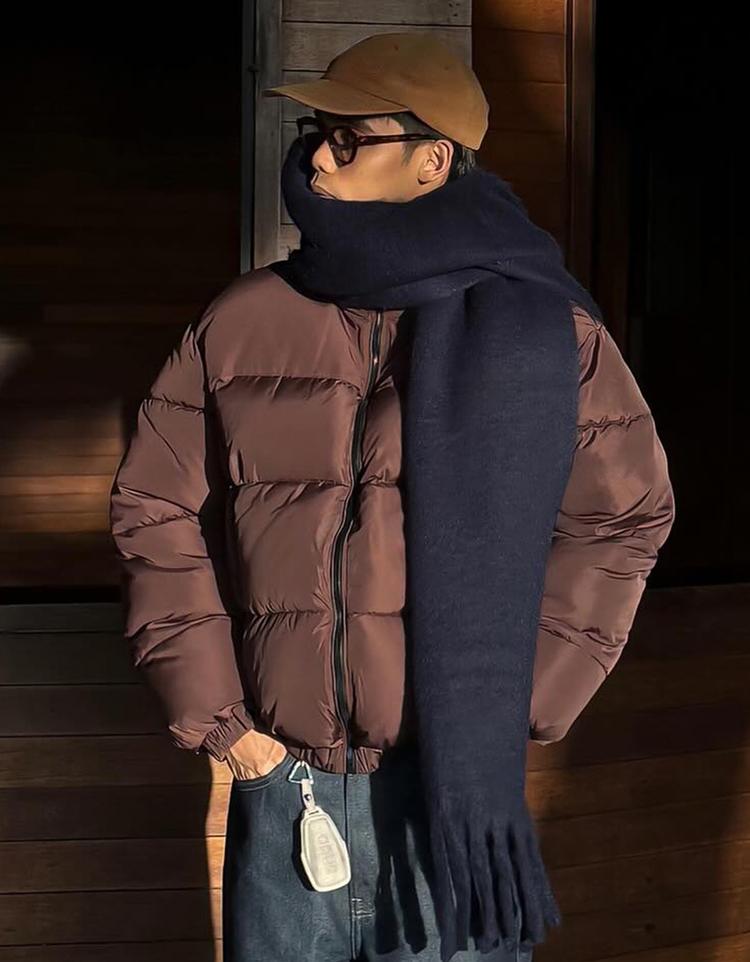 Technical puffer jacket