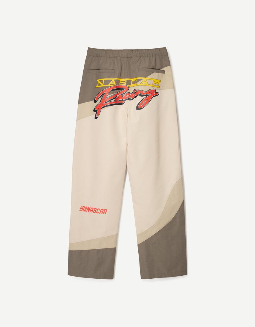 Pantalón Nascar baggy jogger-Marrón-5