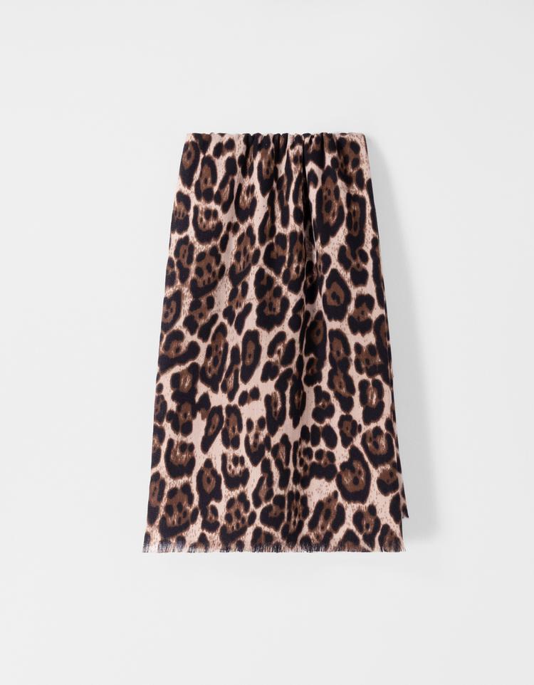 Animal print scarf