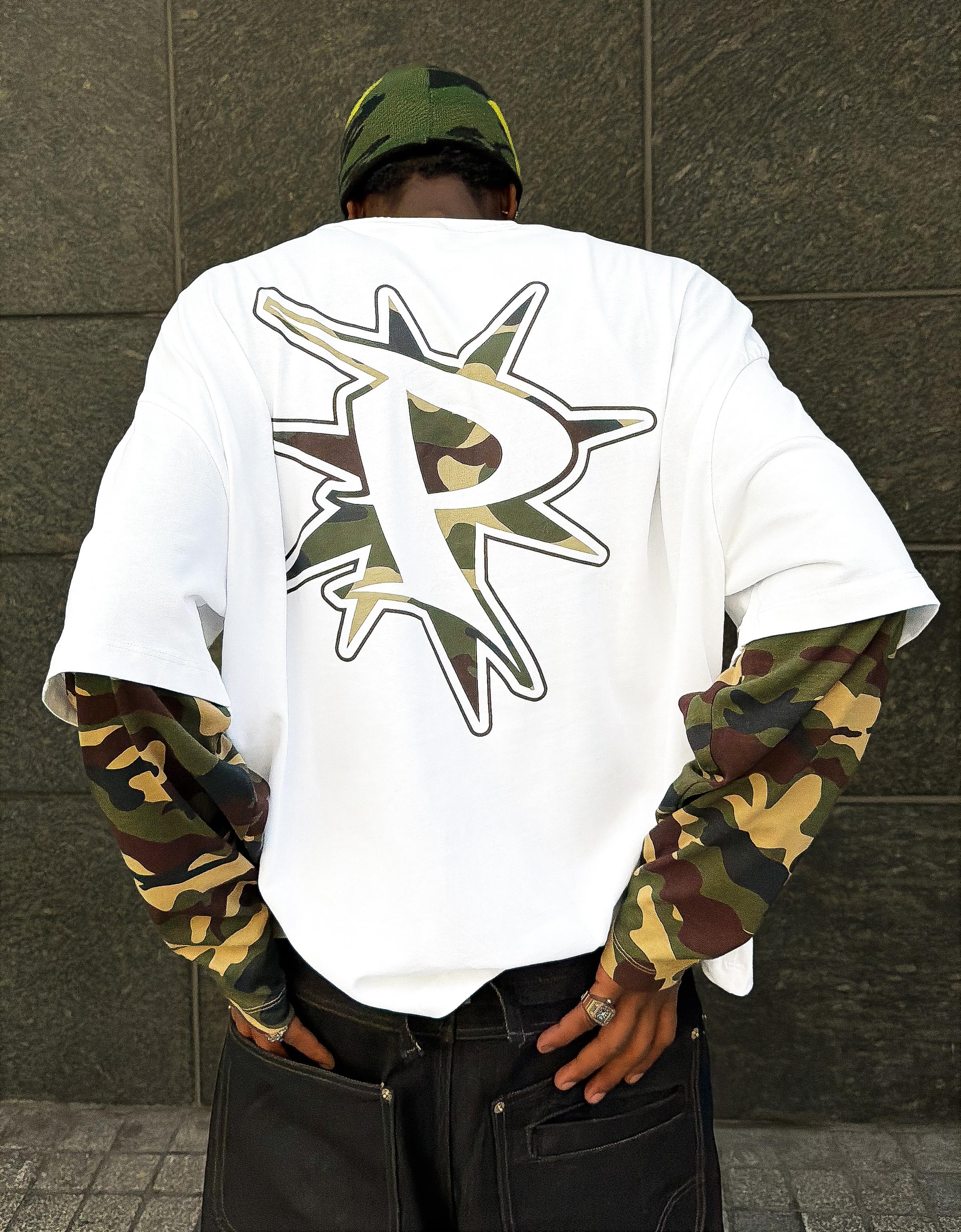 Camiseta doble manga print