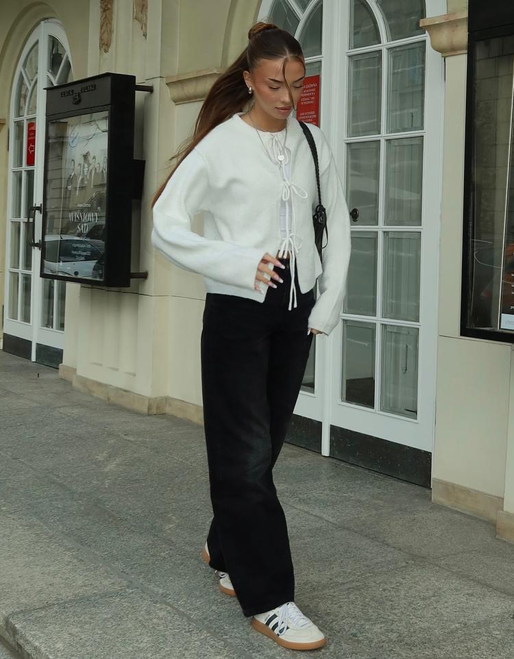 Cardigan with tie detail