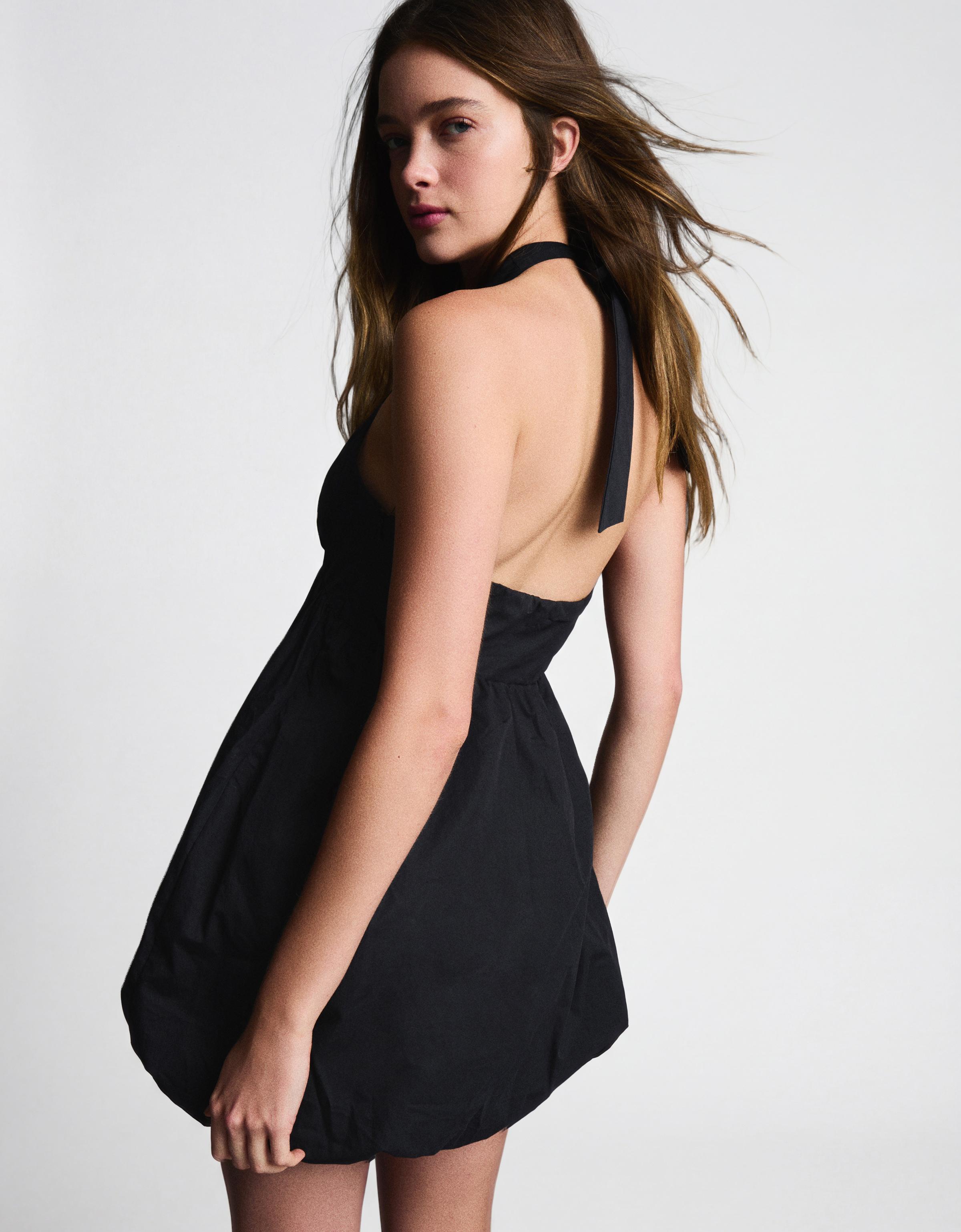 Balon poplin mini elbise - Görsel 19