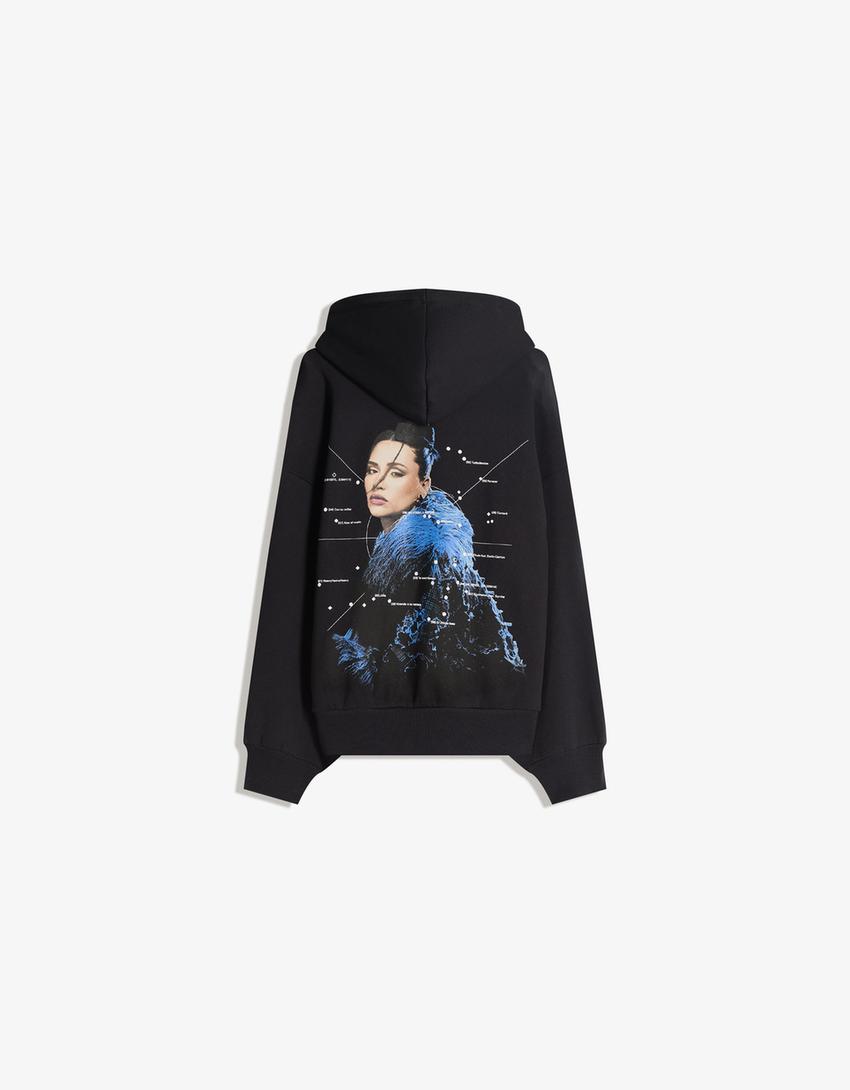 Sudadera Lia Kali capucha-Negro