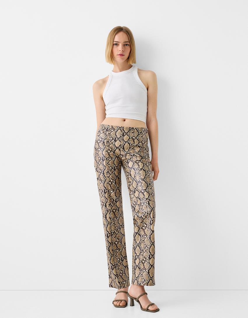 Leopard Print Pantaloni Leopardati Adidas Pantaloni Larghi 3-stripes Leopardo Adidas Sportswear La Redoute