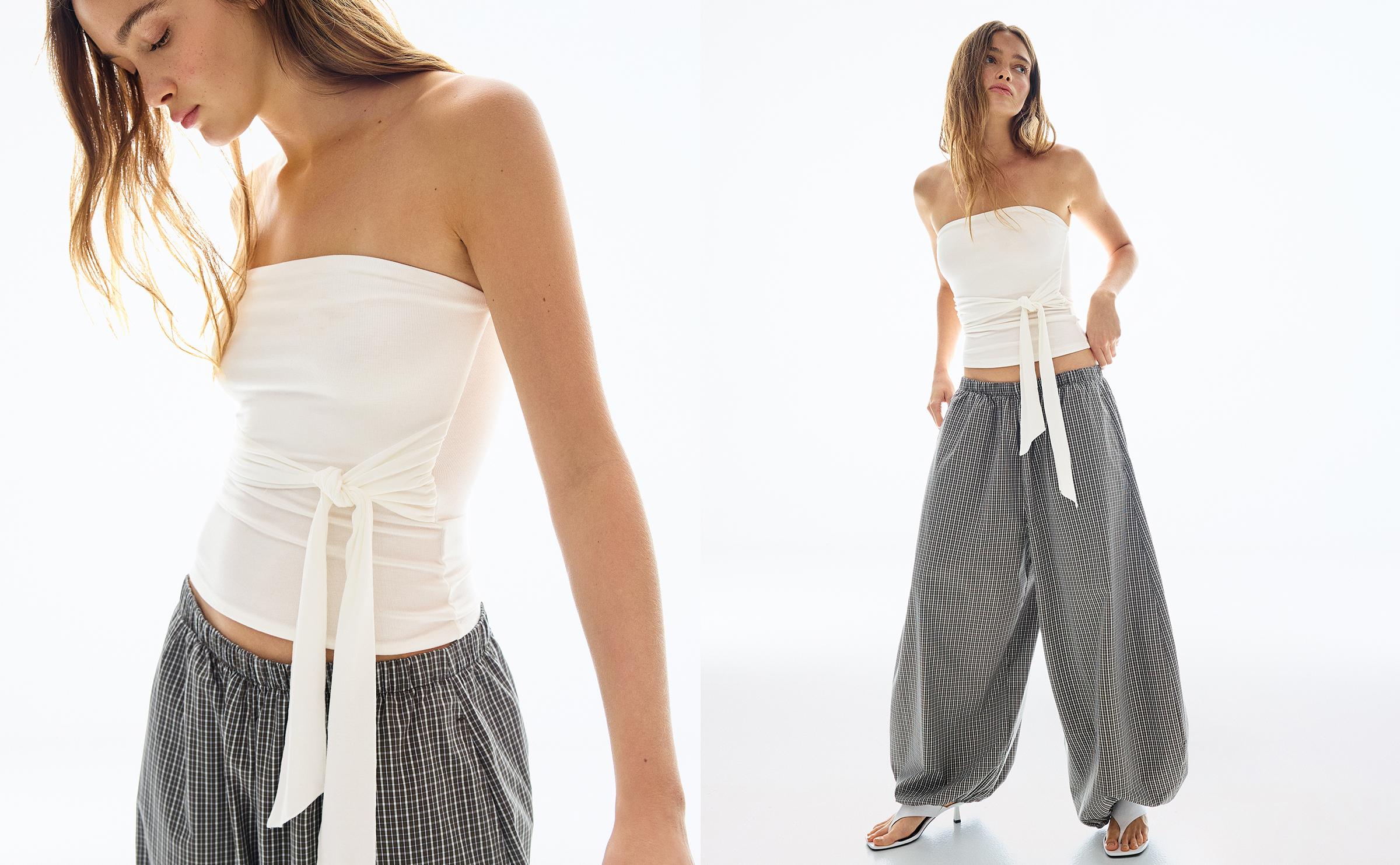 Fiyonklu bandeau top - Görsel 54