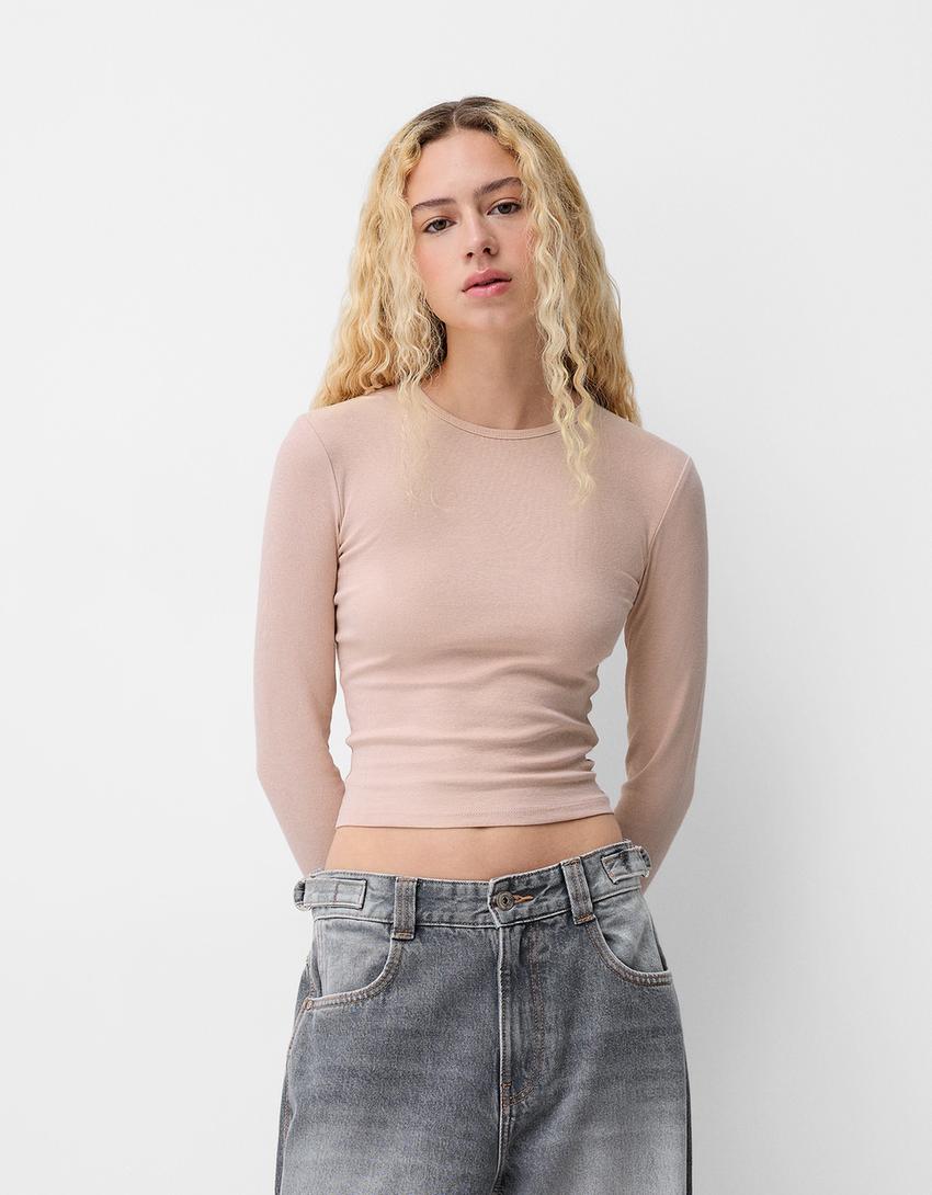 Camisetas Basicas Bershka Camisetas Mujer 2020 Bershka Ropa