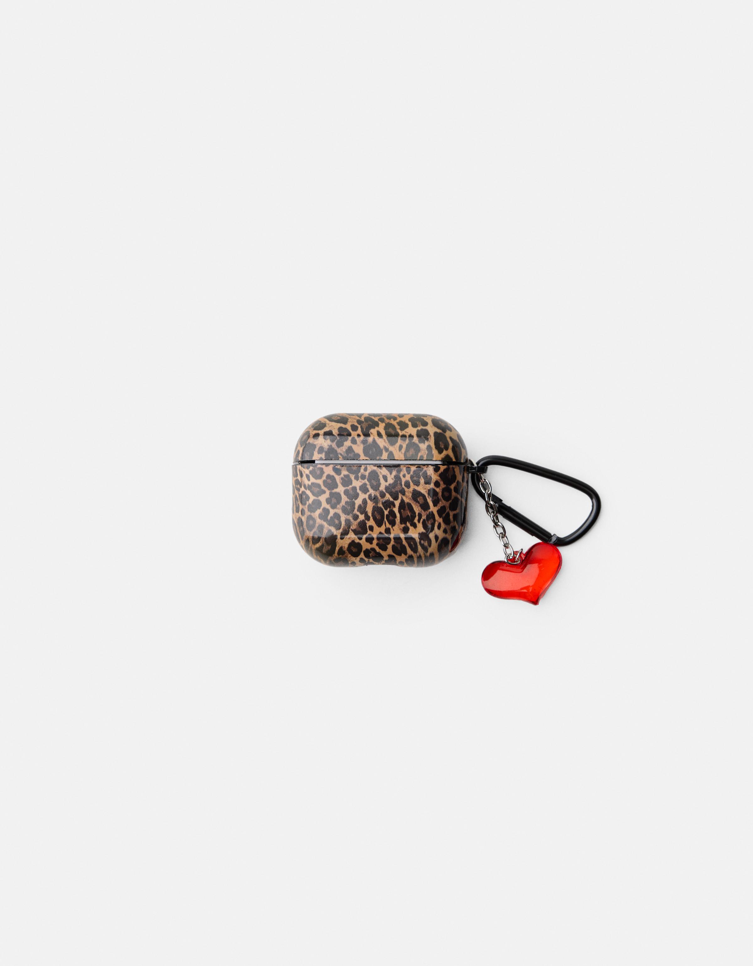 Bershka Airpods-Hülle Mit Animalprint Damen Airpod Pro Braun