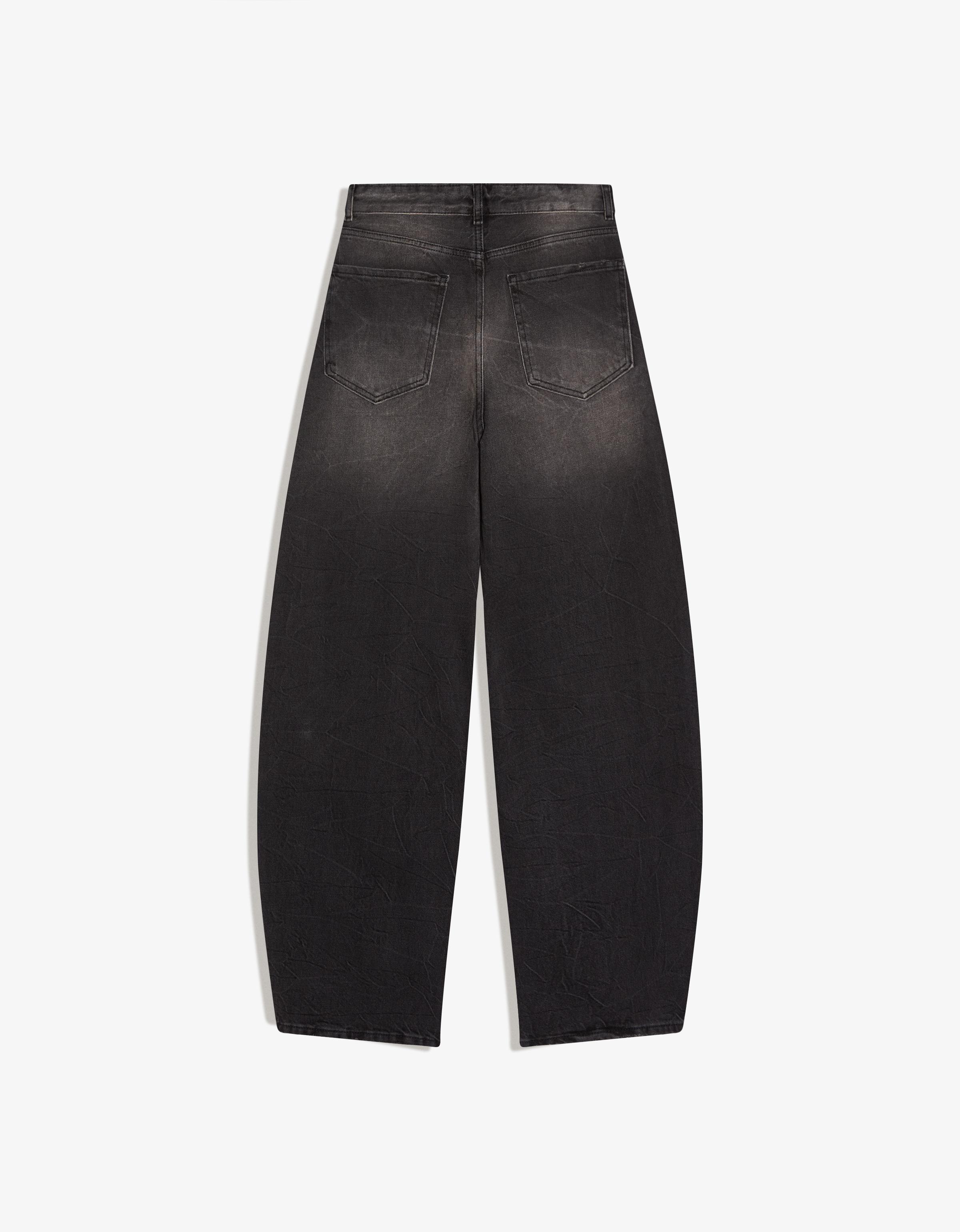 High-waist barrel-leg jeans
